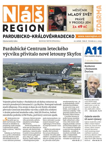 Obálka e-magazínu Náš Region - Pardubicko/Královéhradecko 8/2025