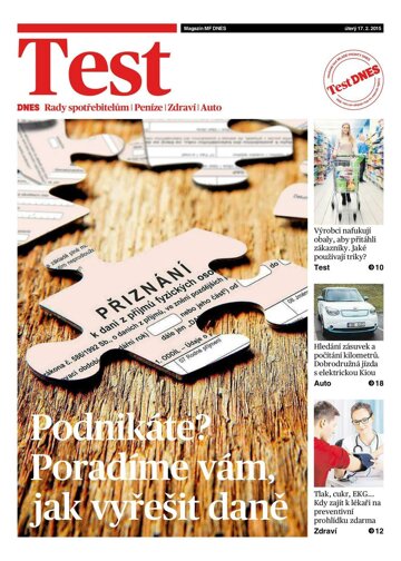 Obálka e-magazínu TEST DNES - 17.2.2015