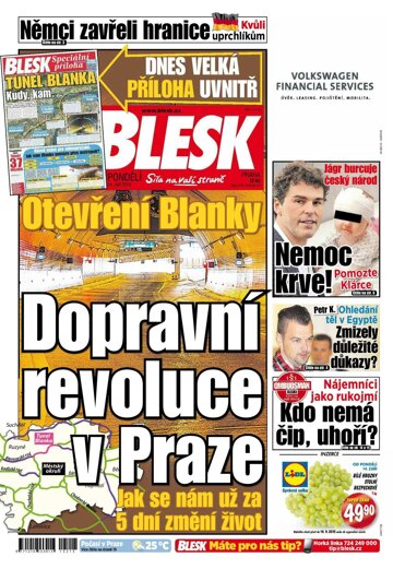 Obálka e-magazínu Blesk 14.9.2015