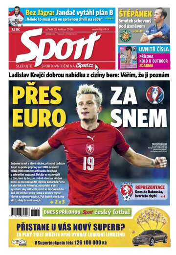 Obálka e-magazínu Sport 25.5.2016