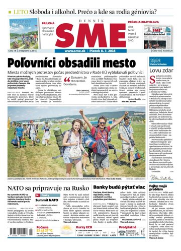 Obálka e-magazínu SME 8.7.2016