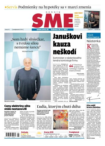 Obálka e-magazínu SME 25.2.2017