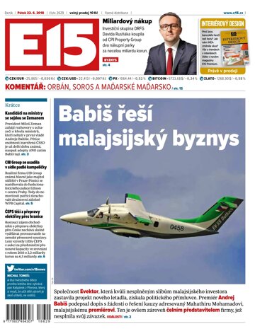 Obálka e-magazínu E15 22.6.2018