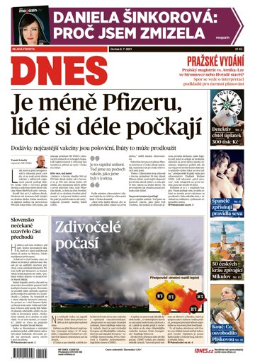 Obálka e-magazínu MF Dnes 8.7.2021