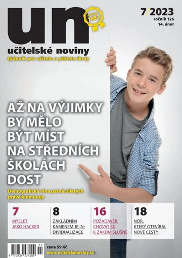 Obálka e-magazínu Učitelské noviny 7/2023