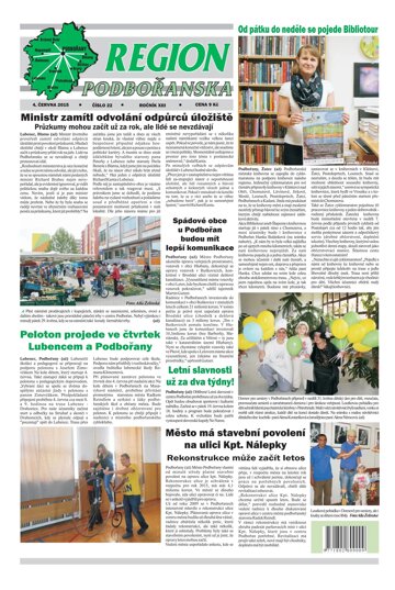 Obálka e-magazínu Region Podbořanska 22/2015