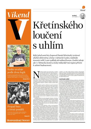 Obálka e-magazínu Hospodářské noviny - příloha Víkend 154 - 9.8.2024 Víkend