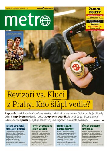 Obálka e-magazínu deník METRO 4.11.2024