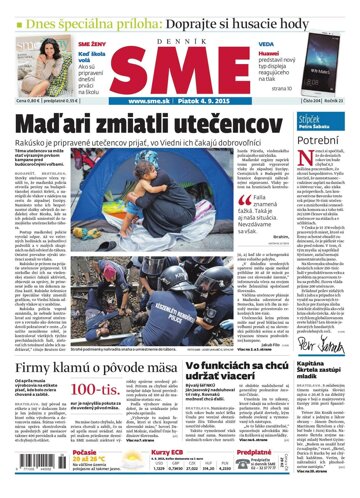 Obálka e-magazínu SME 4.9.2015