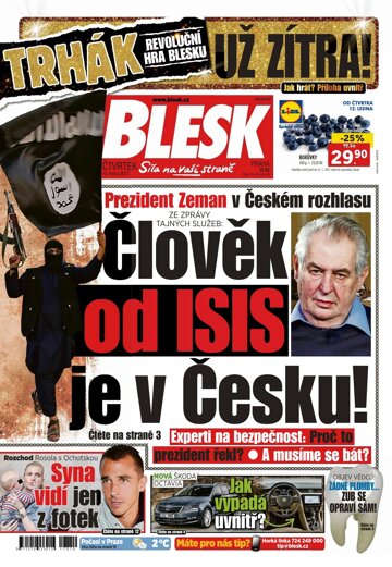 Obálka e-magazínu Blesk 12.1.2017