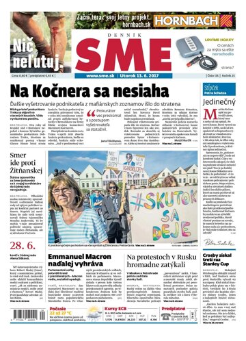 Obálka e-magazínu SME 13.6.2017