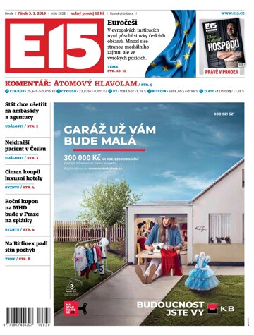 Obálka e-magazínu E15 3.5.2019