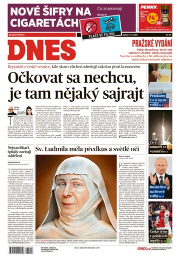 Obálka e-magazínu MF Dnes 17.9.2021