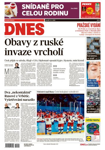 Obálka e-magazínu MF Dnes 14.2.2022