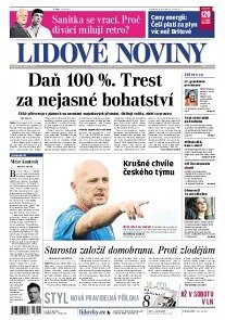 Obálka e-magazínu Lidové noviny 10.9.2013