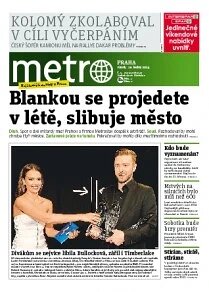 Obálka e-magazínu deník METRO 10.1.2014