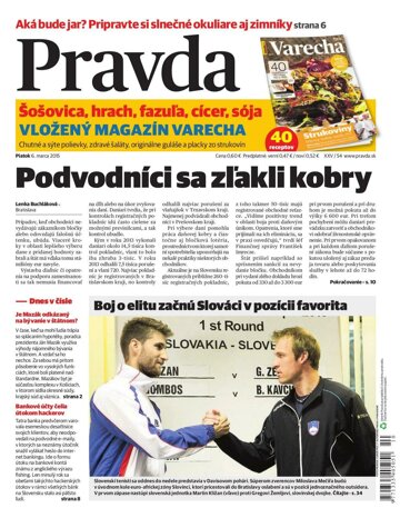 Obálka e-magazínu Pravda 6.3.2015