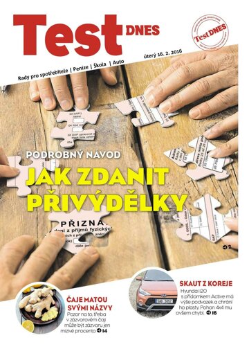 Obálka e-magazínu TEST DNES - 16.2.2016