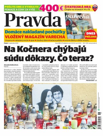 Obálka e-magazínu Pravda 4. 9. 2020