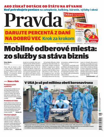 Obálka e-magazínu Pravda 23. 2. 2021