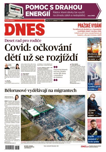 Obálka e-magazínu MF Dnes 16.11.2021