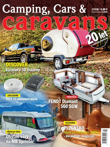 Obálka e-magazínu Camping, Cars & Caravans 2/2025