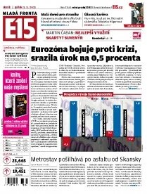 Obálka e-magazínu E15 3.5.2013