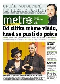 Obálka e-magazínu deník METRO 28.1.2014