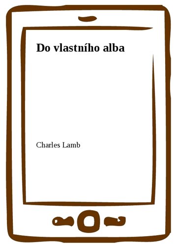 Obálka knihy Do vlastního alba