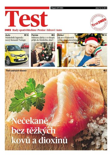 Obálka e-magazínu Magazín TEST DNES - 16.12.2014