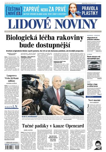 Obálka e-magazínu Lidové noviny 18.2.2015