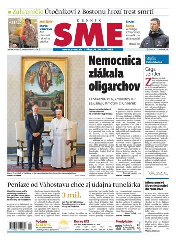 Obálka e-magazínu SME 10.4.2015