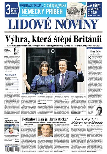 Obálka e-magazínu Lidové noviny 9.5.2015