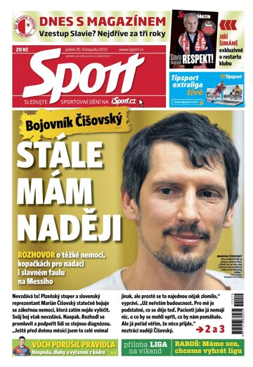 Obálka e-magazínu Sport 20.11.2015