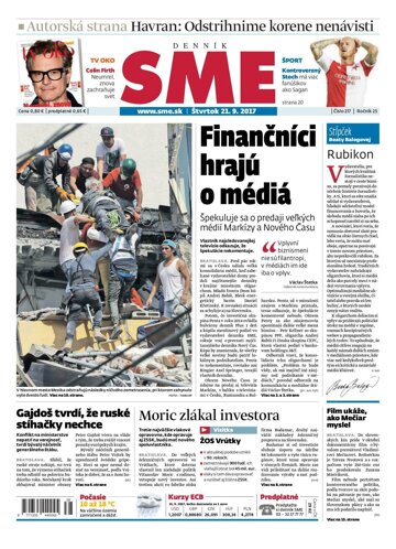 Obálka e-magazínu SME 21.9.2017