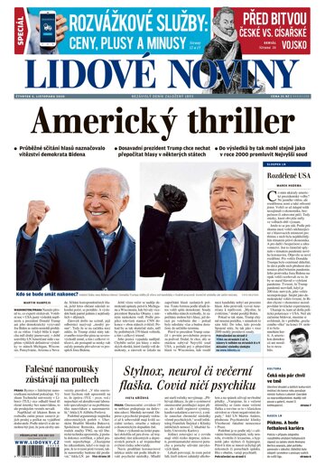 Obálka e-magazínu Lidové noviny 5.11.2020