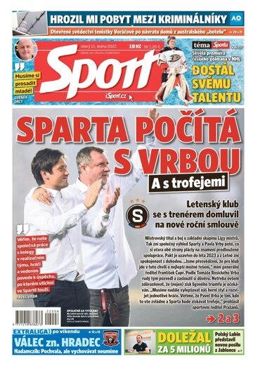 Obálka e-magazínu Sport 11.1.2022