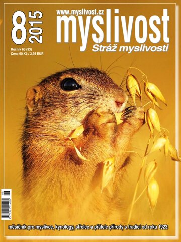 Obálka e-magazínu Myslivost 8/2015