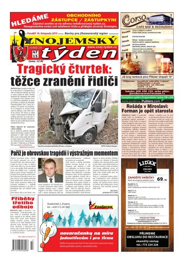 Obálka e-magazínu Znojemský týden 47 / 2015