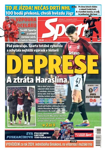 Obálka e-magazínu Sport 27.11.2024