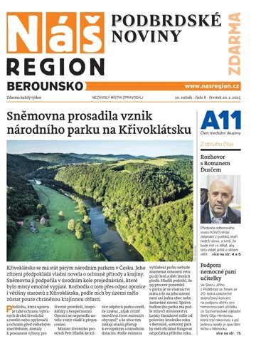 Obálka e-magazínu Náš Region - Berounsko 8/2025