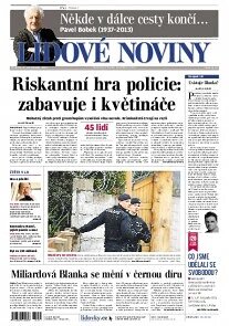 Obálka e-magazínu Lidové noviny 21.11.2013