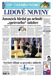 Obálka e-magazínu Lidové noviny 24.4.2014