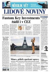 Obálka e-magazínu Lidové noviny 9.6.2014