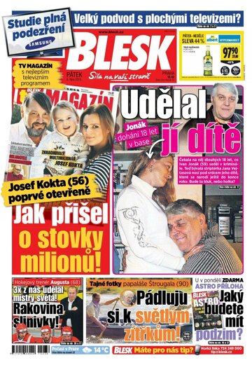 Obálka e-magazínu Blesk 9.10.2015