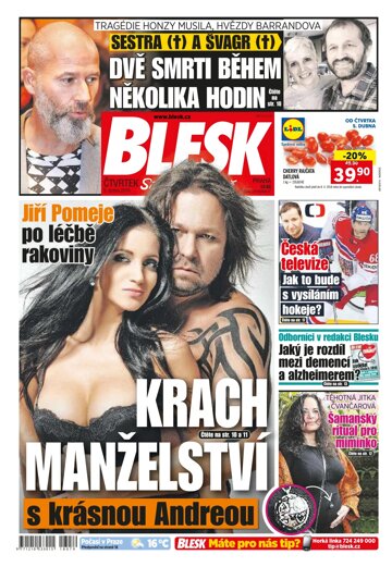 Obálka e-magazínu Blesk 5.4.2018