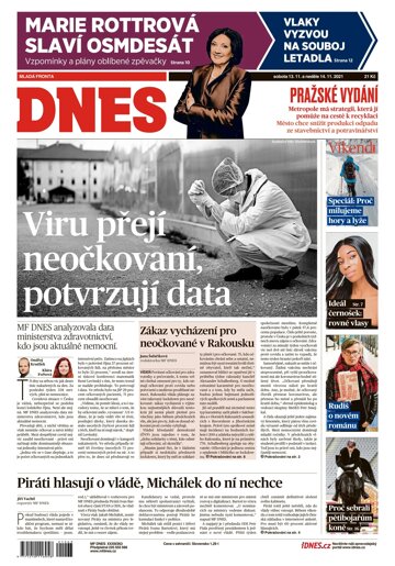 Obálka e-magazínu MF Dnes 13.11.2021