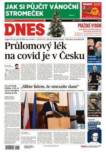 Obálka e-magazínu MF Dnes 17.12.2021