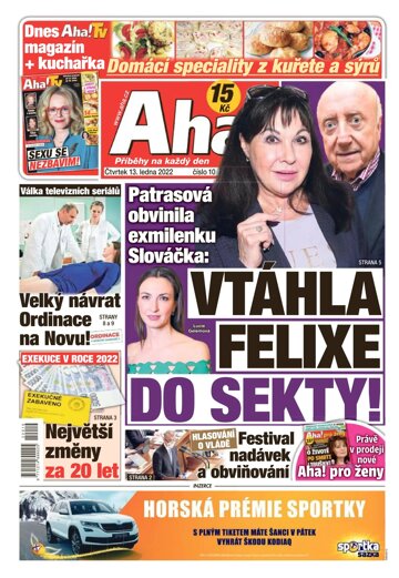 Obálka e-magazínu AHA! 13.1.2022