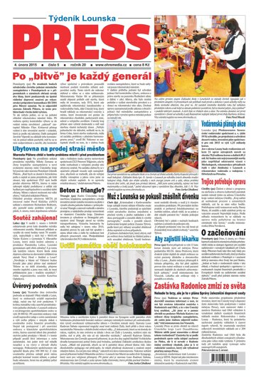 Obálka e-magazínu Lounský press 5/2015